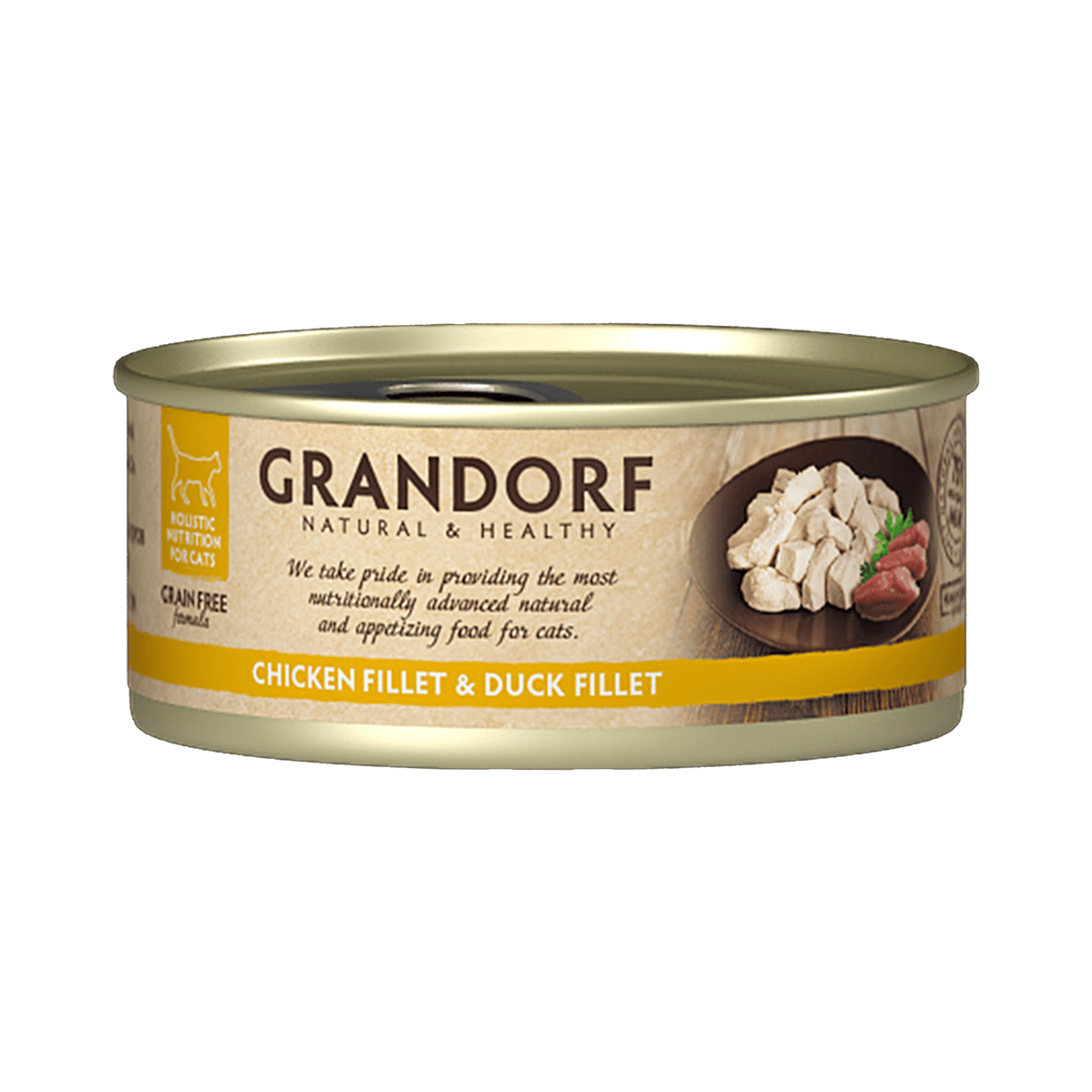 Grandorf chicken and duck cat food