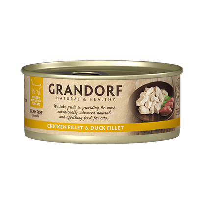 Grandorf chicken and duck cat food
