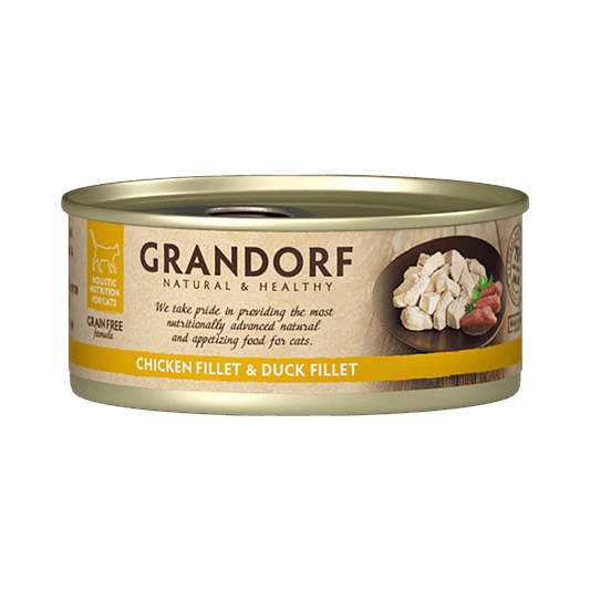 Grandorf chicken and duck cat food