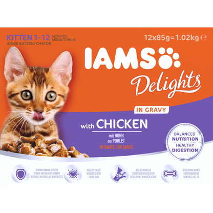 IAMS Kitten Chicken Gravy multipack