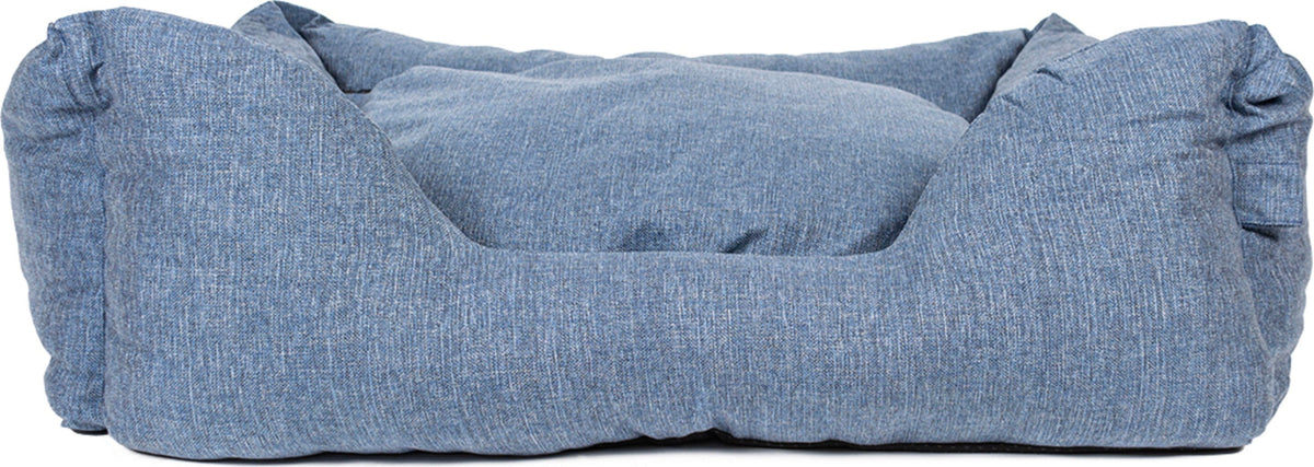 Duvo Textura ECO dog bed, blue, detail view