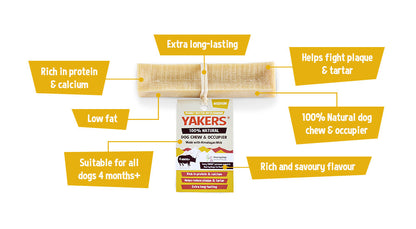 YAKERS Peanut Butter and Banana Dog Chew benefits and nutrition