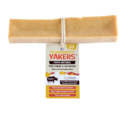 YAKERS Peanut Butter & Banana XL Dog Chew